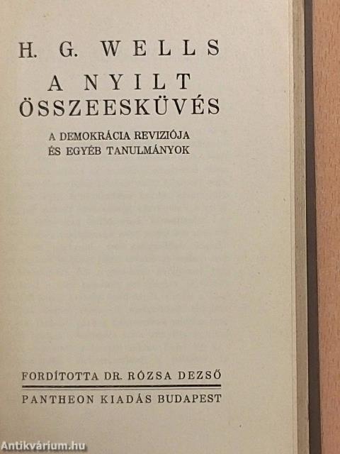 A nyilt összeesküvés