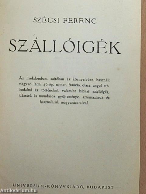 Szállóigék