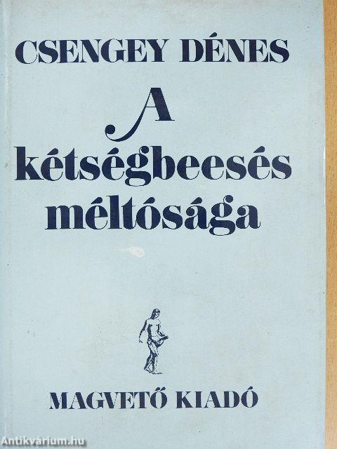 A kétségbeesés méltósága