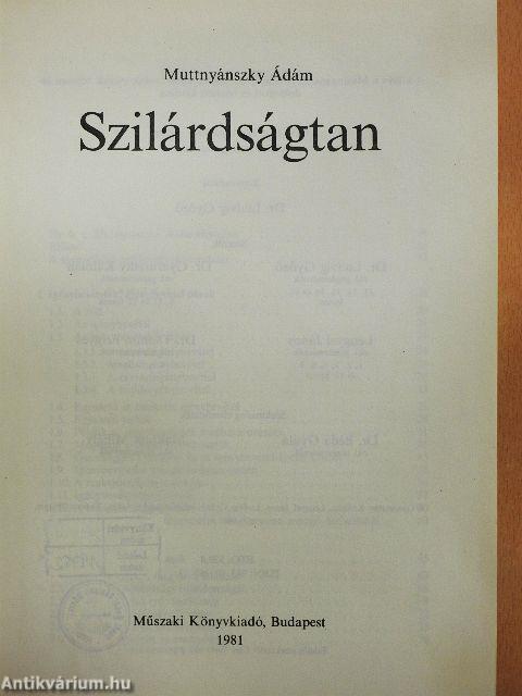 Szilárdságtan