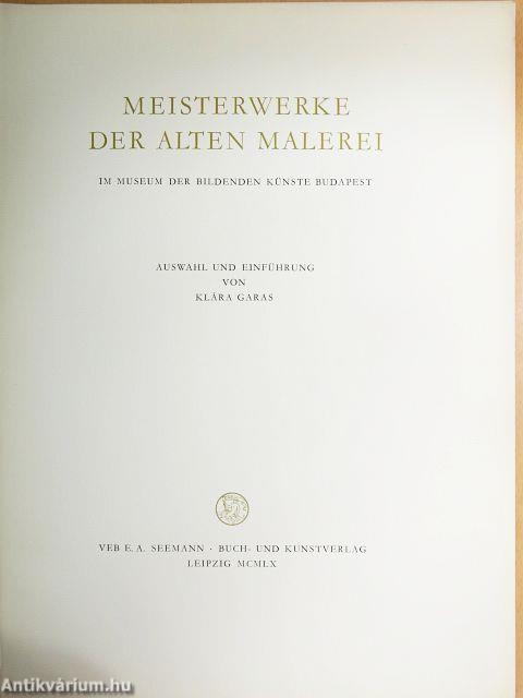 Meisterwerke der alten Malerei