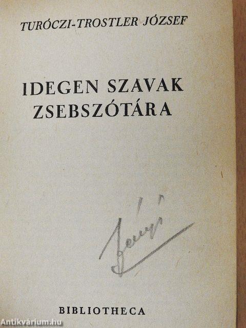 Idegen Szavak Zsebszótára