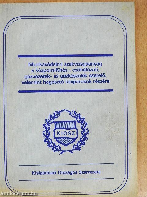 Munkavédelmi szakvizsgaanyag