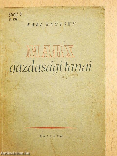 Marx gazdasági tanai