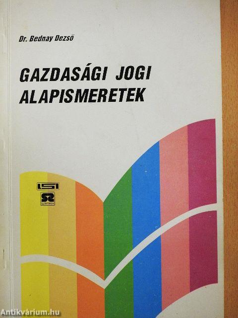 Gazdasági jogi alapismeretek