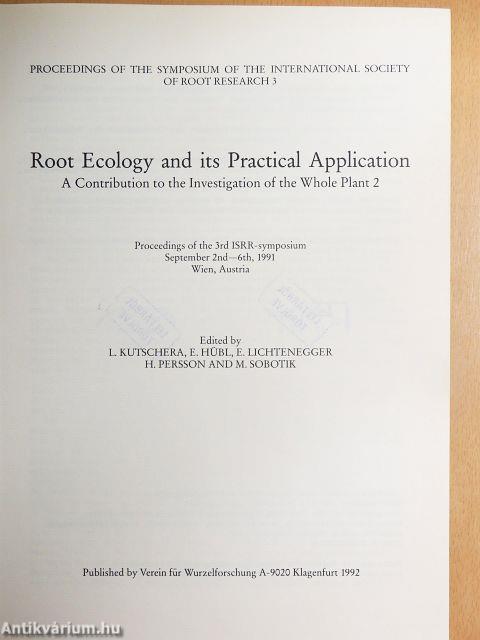 Root Ecology and its Practical Application