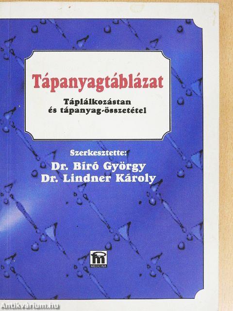 Tápanyagtáblázat