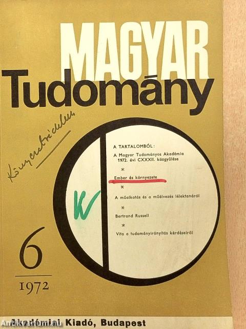 Magyar Tudomány 1972. június