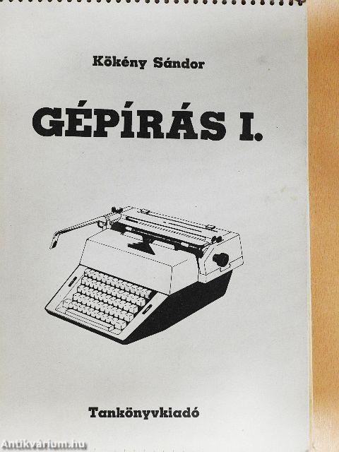 Gépírás I.