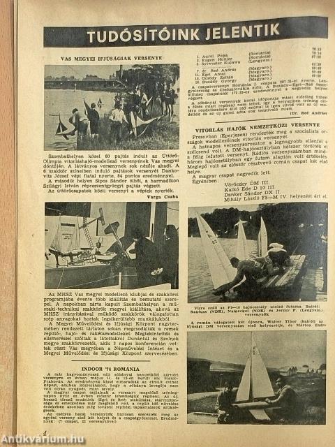 Modellezés 1974. július