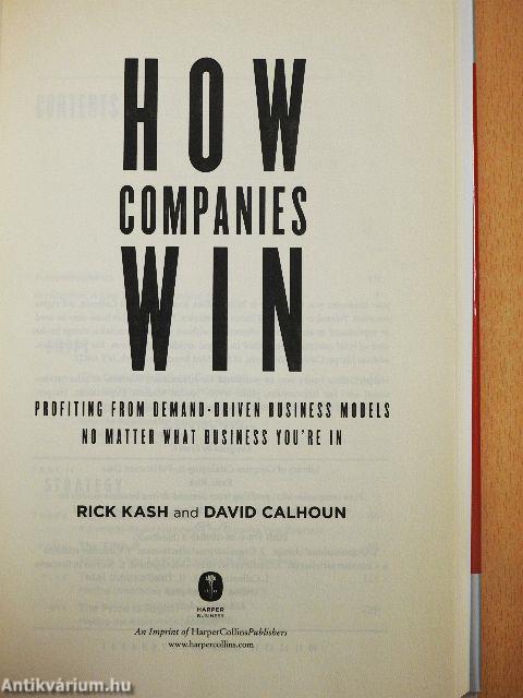 How Companies Win