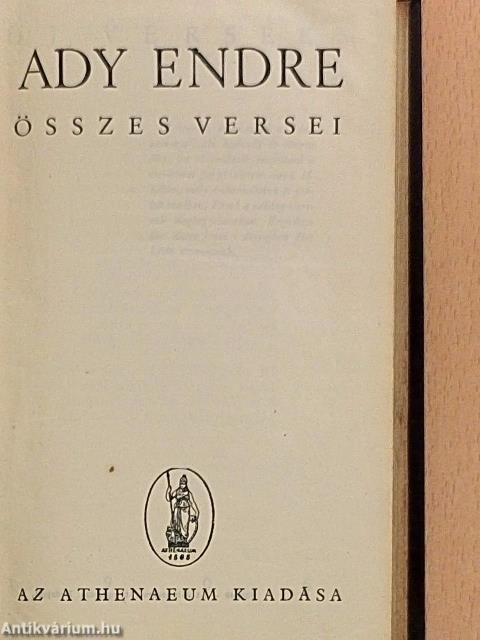 Ady Endre összes versei