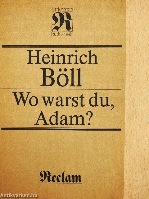 Wo Warst du, Adam?
