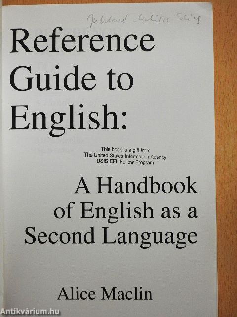 Reference Guide to English