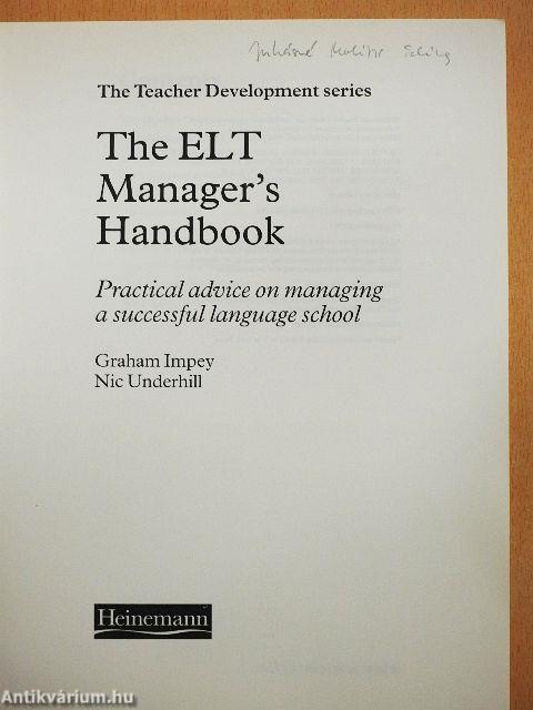 The ELT Manager's Handbook
