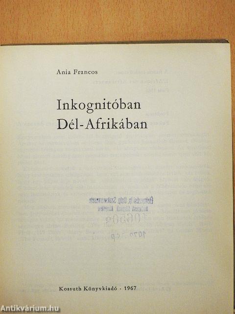 Inkognitóban Dél-Afrikában