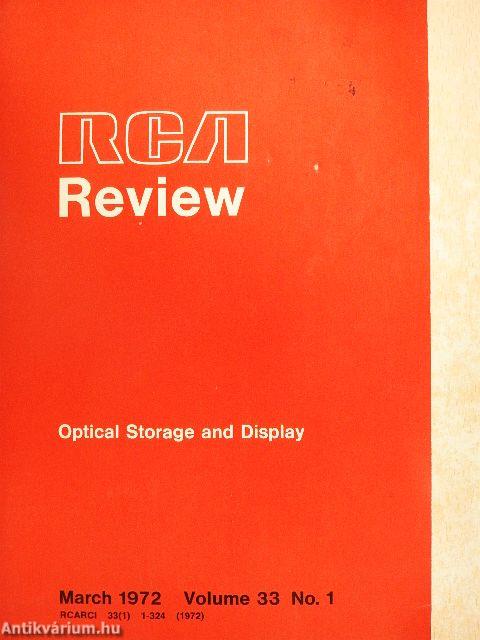 RCA Review March 1972