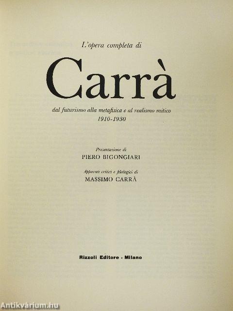 L'opera completa di Carrá