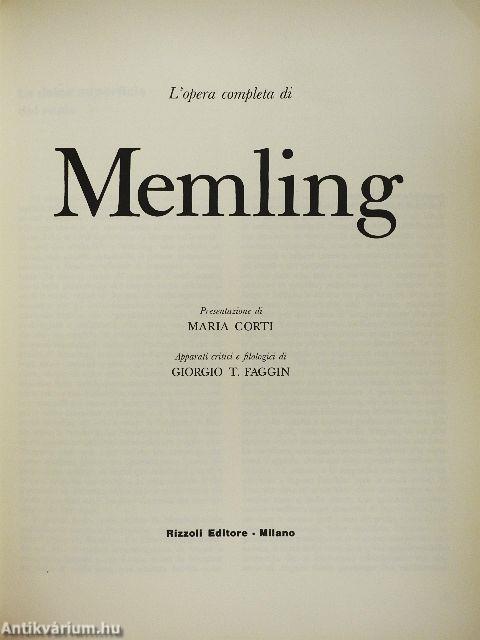 L'opera completa di Memling