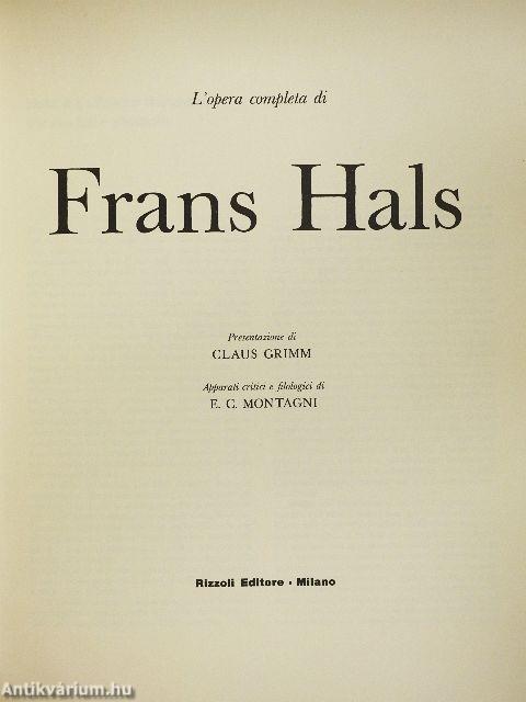 L'opera completa di Frans Hals