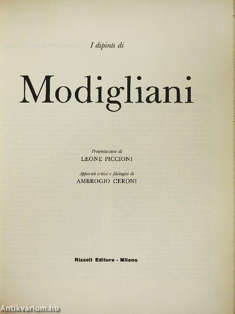 I dipinti di Modigliani