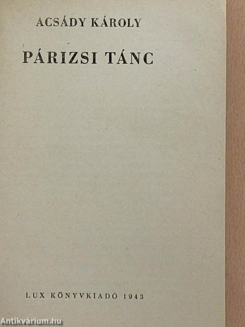 Párizsi tánc