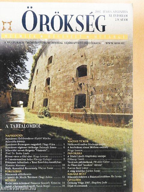 Örökség 2007. július-augusztus