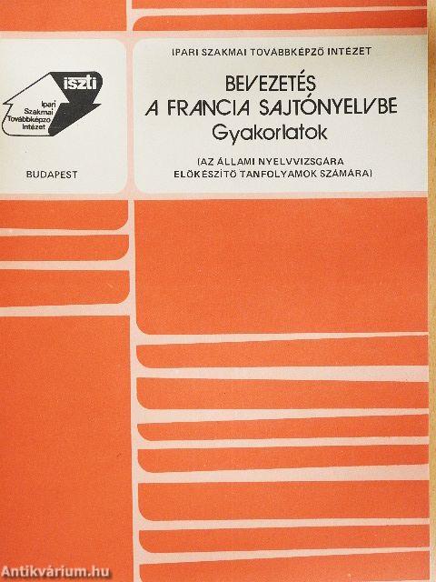 Bevezetés a francia sajtónyelvbe