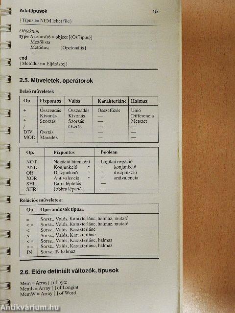 Turbo Pascal 6.0 és Turbo Vision mindentudó