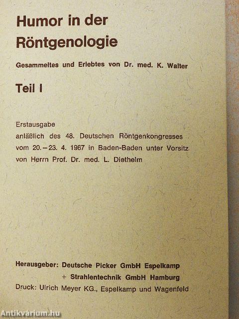 Humor in der Röntgenologie I.