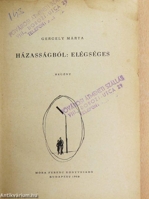 Házasságból: elégséges