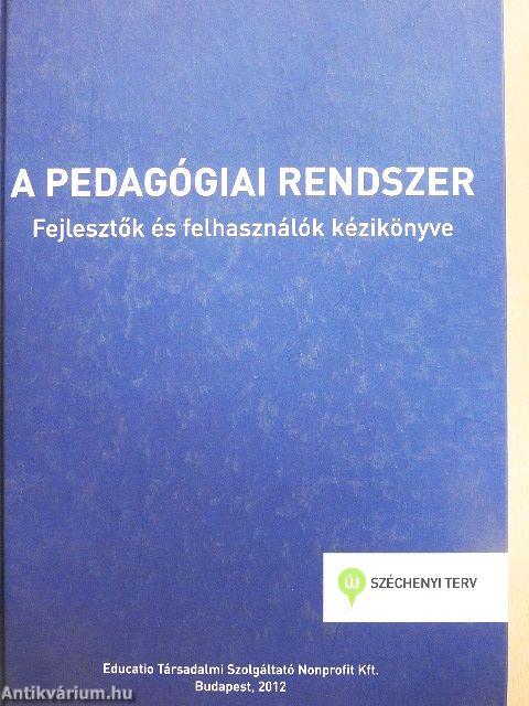 A pedagógiai rendszer