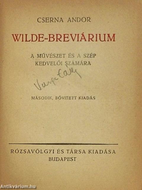 Wilde-breviárium