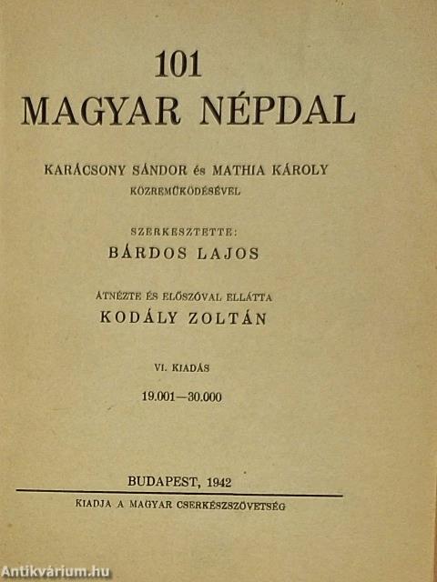 101 magyar népdal