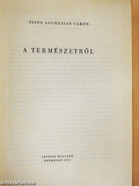 A természetről