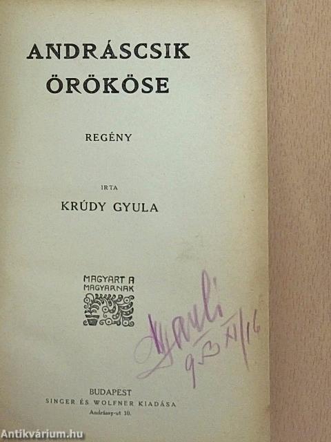 Andráscsik örököse