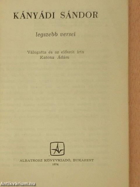 Kányádi Sándor legszebb versei