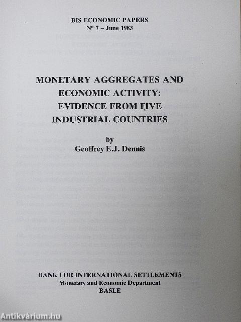 Monetary Aggregates and Economic Activity