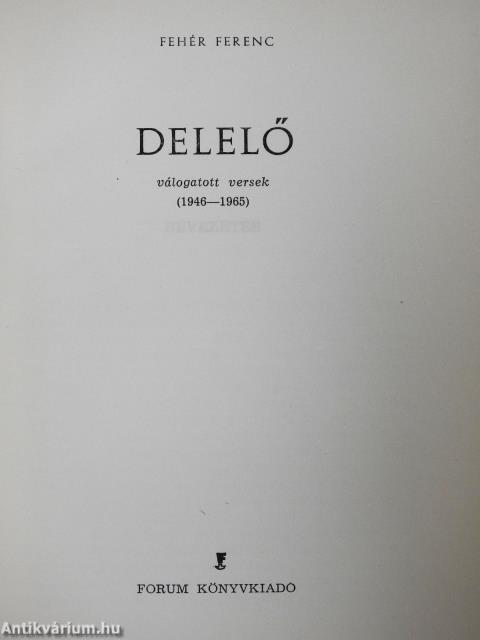 Delelő (dedikált példány)