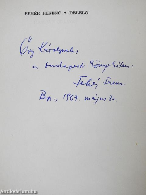 Delelő (dedikált példány)