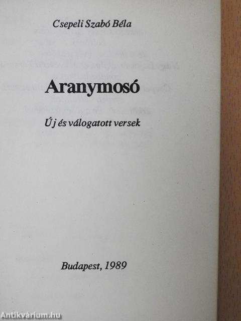 Aranymosó (dedikált példány)