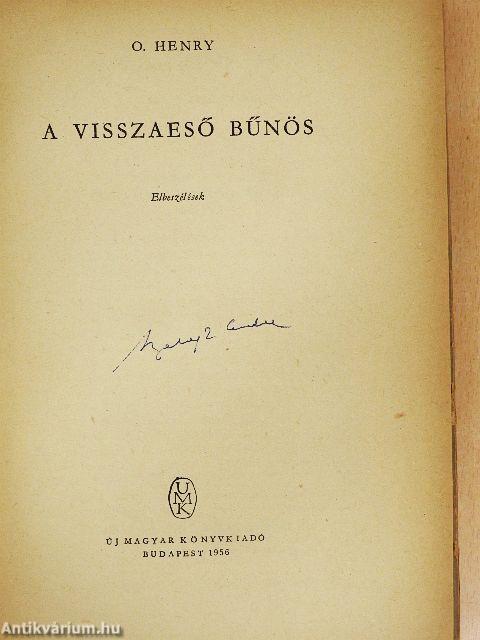 A visszaeső bűnös