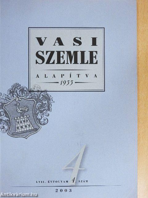 Vasi Szemle 2003/4.