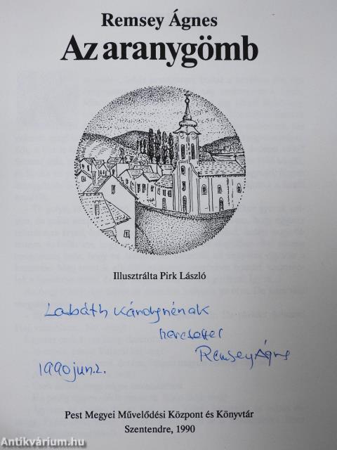 Az aranygömb (dedikált példány)