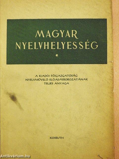 Magyar Nyelvhelyesség
