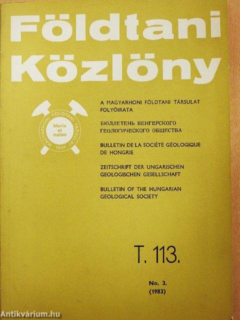 Földtani Közlöny 1983/3.