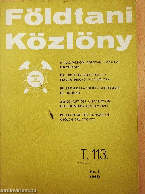 Földtani Közlöny 1983/1.