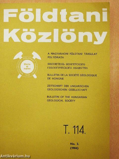Földtani Közlöny 1984/2.
