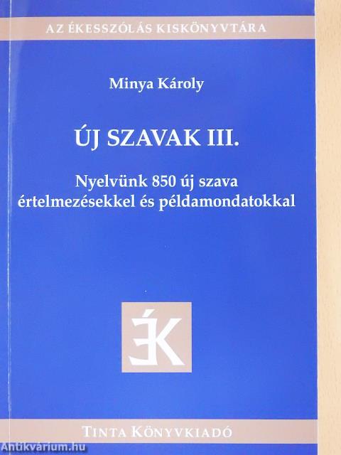 Új szavak III. (dedikált példány)