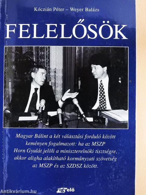 Felelősök (kétszeresen dedikált példány)